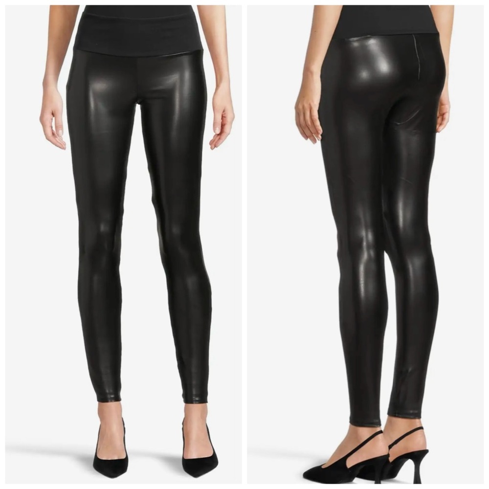 Red Hot By Spanx All Over Faux Leather Leggings Size‎ S *FLAW*